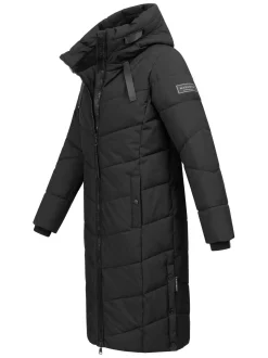 Navahoo Damen Winterjacke - Schmatzibär in schwarz