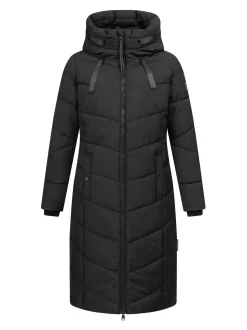 Navahoo Damen Winterjacke - Schmatzibär in schwarz