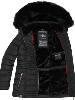 Navahoo Damen Winterjacke - Umay Pri in schwarz