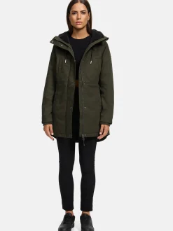 Navahoo Damen Winterjacke - Winterfunke in oliv