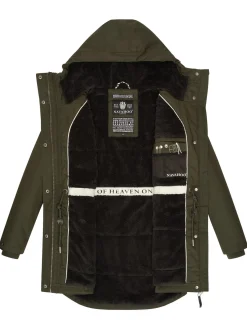Navahoo Damen Winterjacke - Winterfunke in oliv
