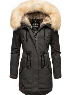 Navahoo Damen Wintermantel - Bombii in anthrazit