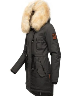 Navahoo Damen Wintermantel - Bombii in anthrazit