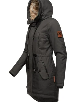 Navahoo Damen Wintermantel - Bombii in anthrazit