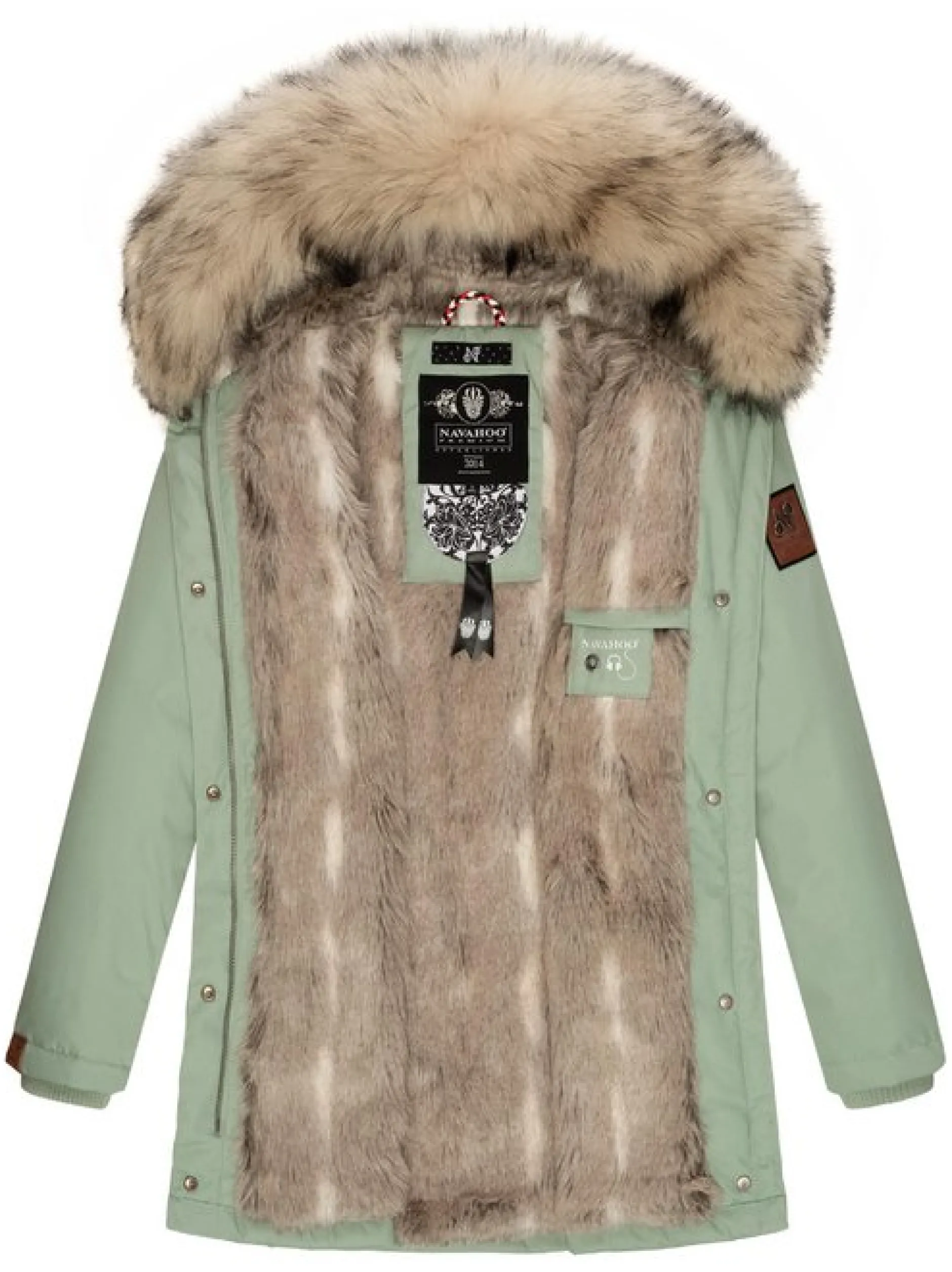 Navahoo Damen Wintermantel - Cristal in mint