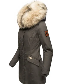 Navahoo Damen Wintermantel - Cristal in anthrazit