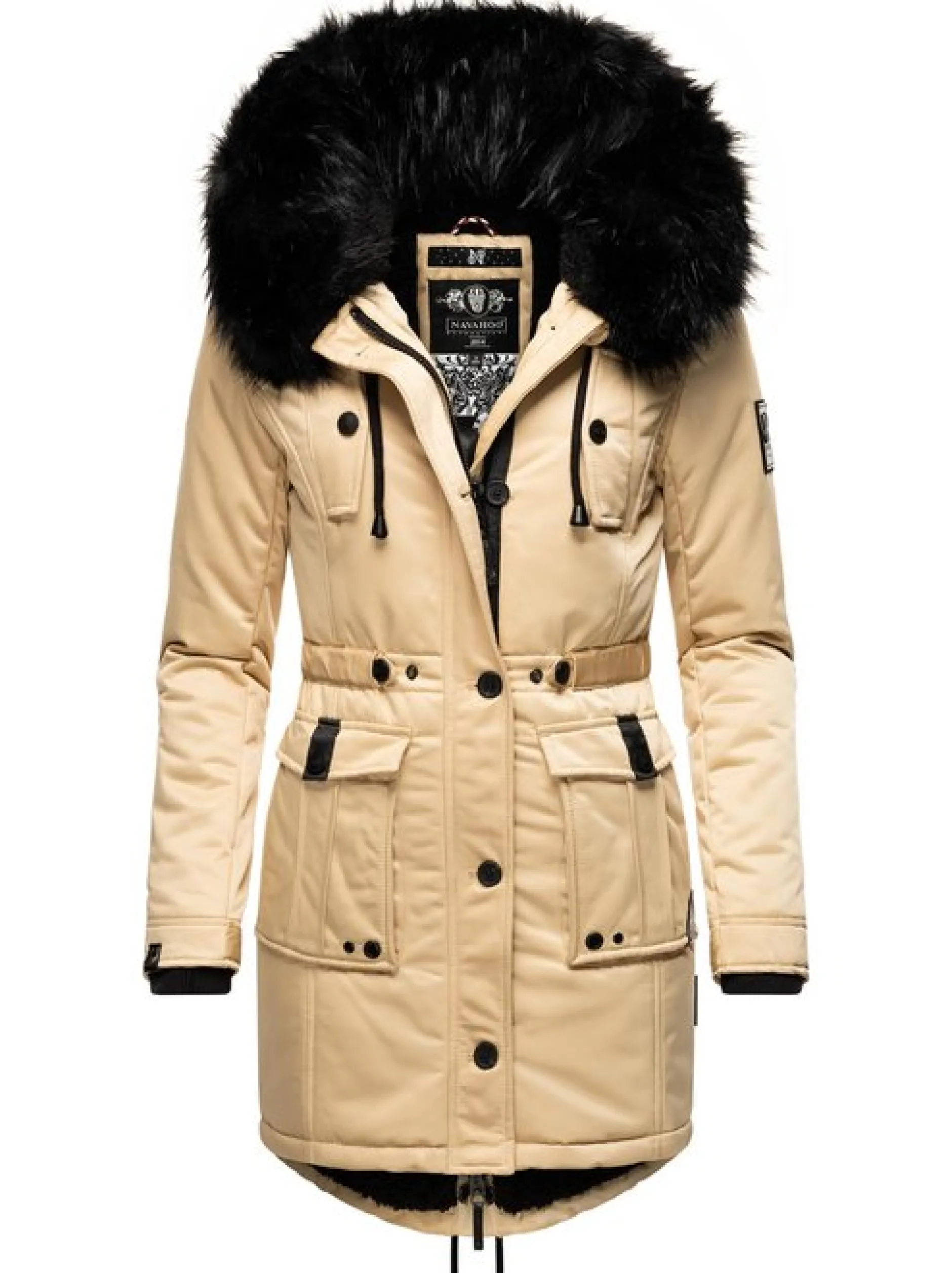 Navahoo Damen Wintermantel - Luluna Prc in beige