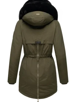 Navahoo Damen Wintermantel - Sweety Deluxe in oliv