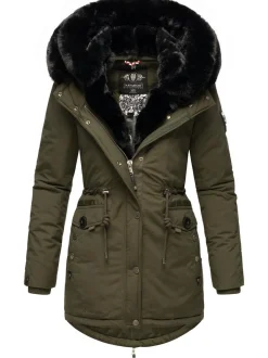 Navahoo Damen Wintermantel - Sweety Deluxe in oliv