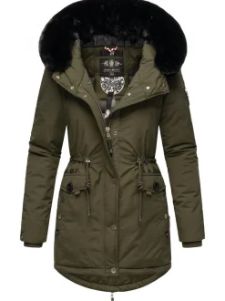 Navahoo Damen Wintermantel - Sweety Deluxe in oliv
