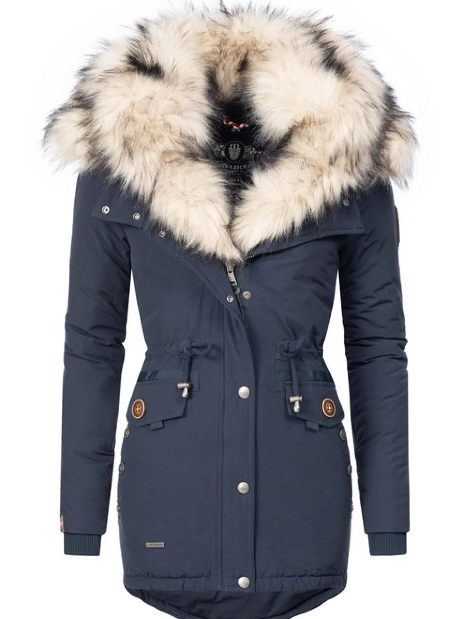 Navahoo Damen Wintermantel - Sweety in marine