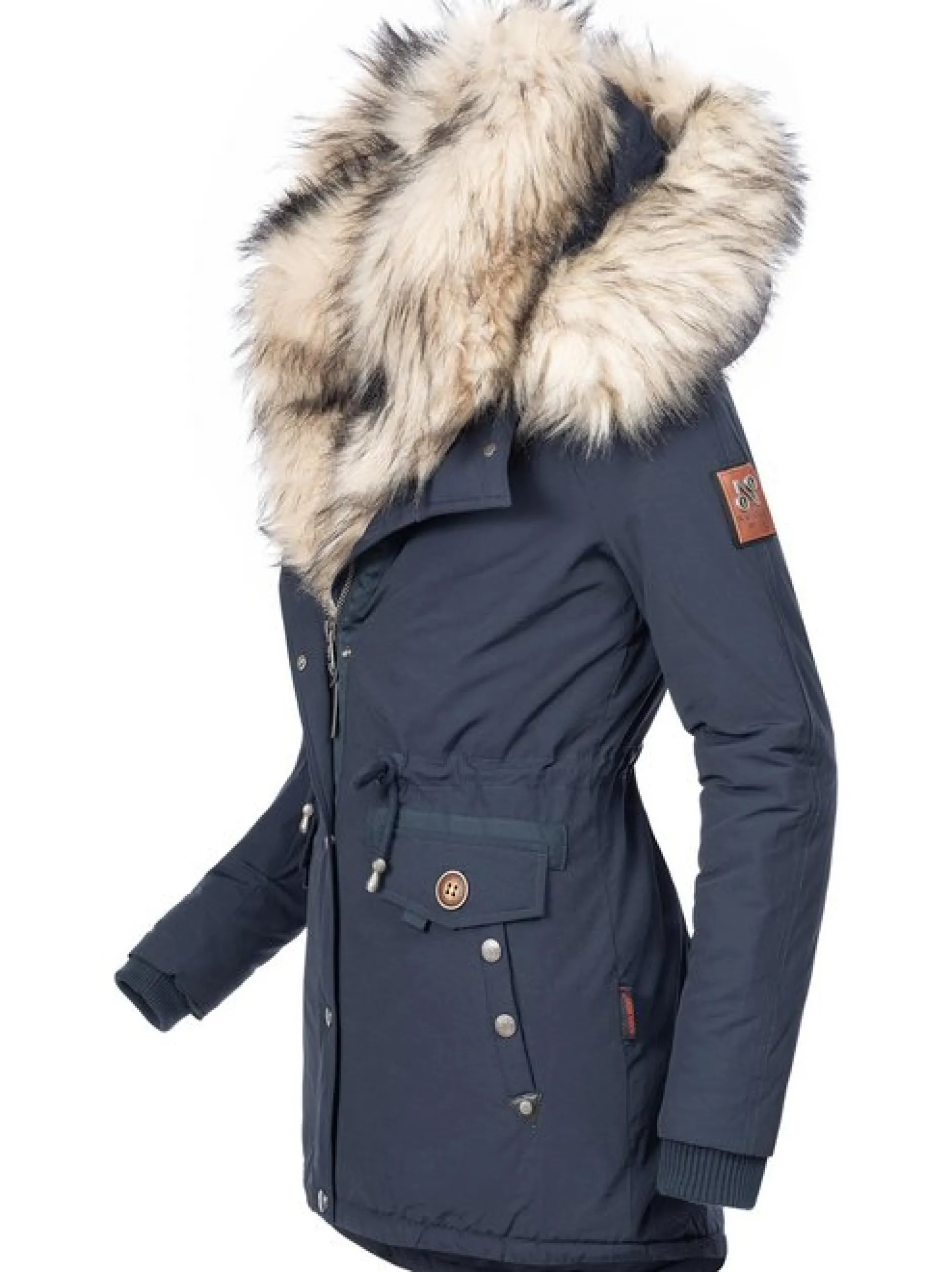 Navahoo Damen Wintermantel - Sweety in marine