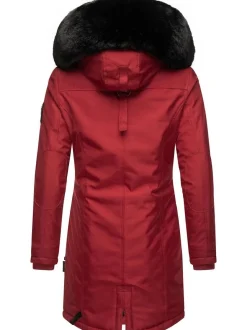 Navahoo Damen Wintermantel - Tiniis in rot