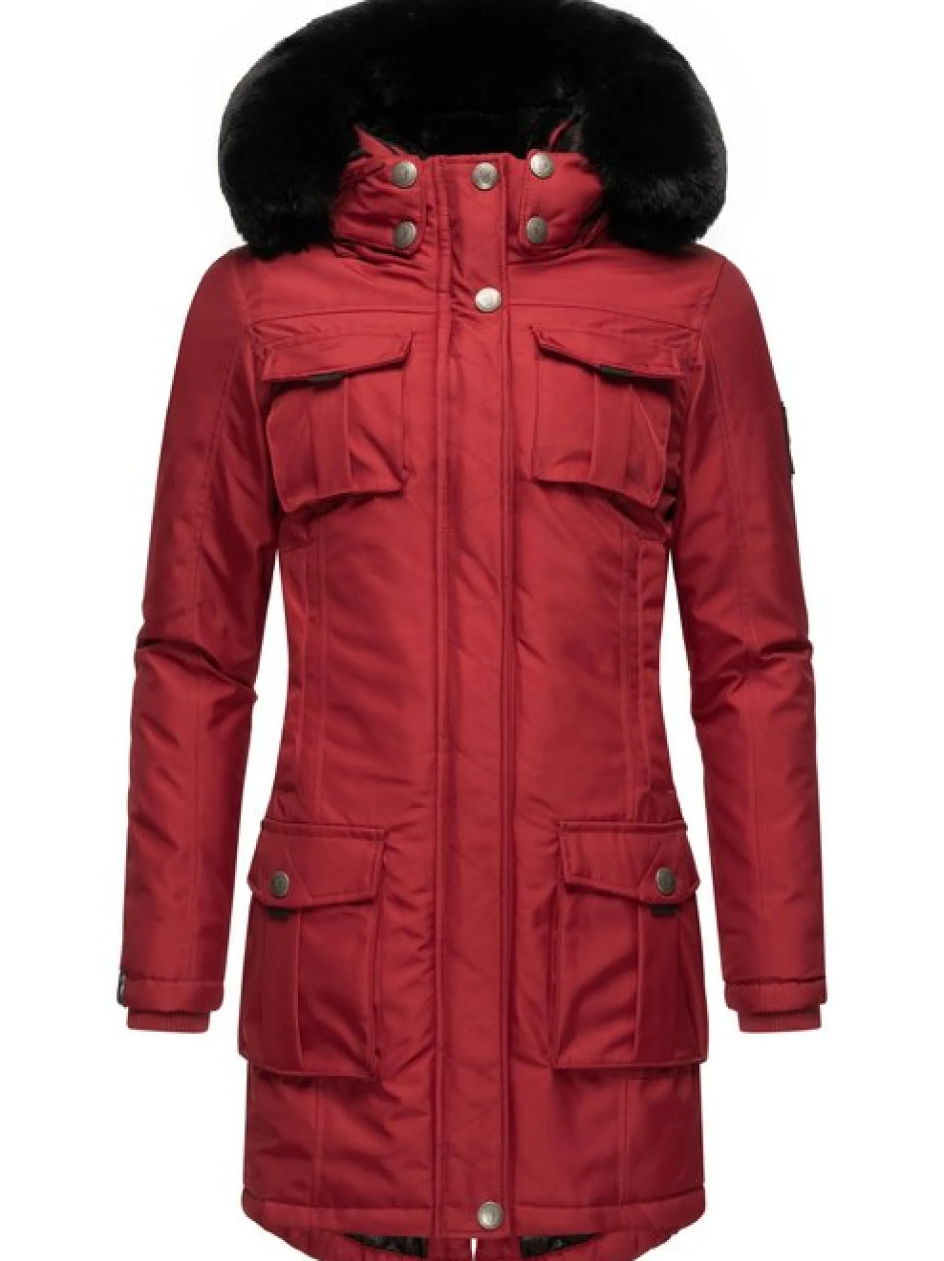 Navahoo Damen Wintermantel - Tiniis in rot