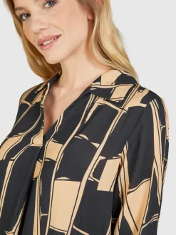 Navigazione Damen Kleid in schwarz - Länge: knielang