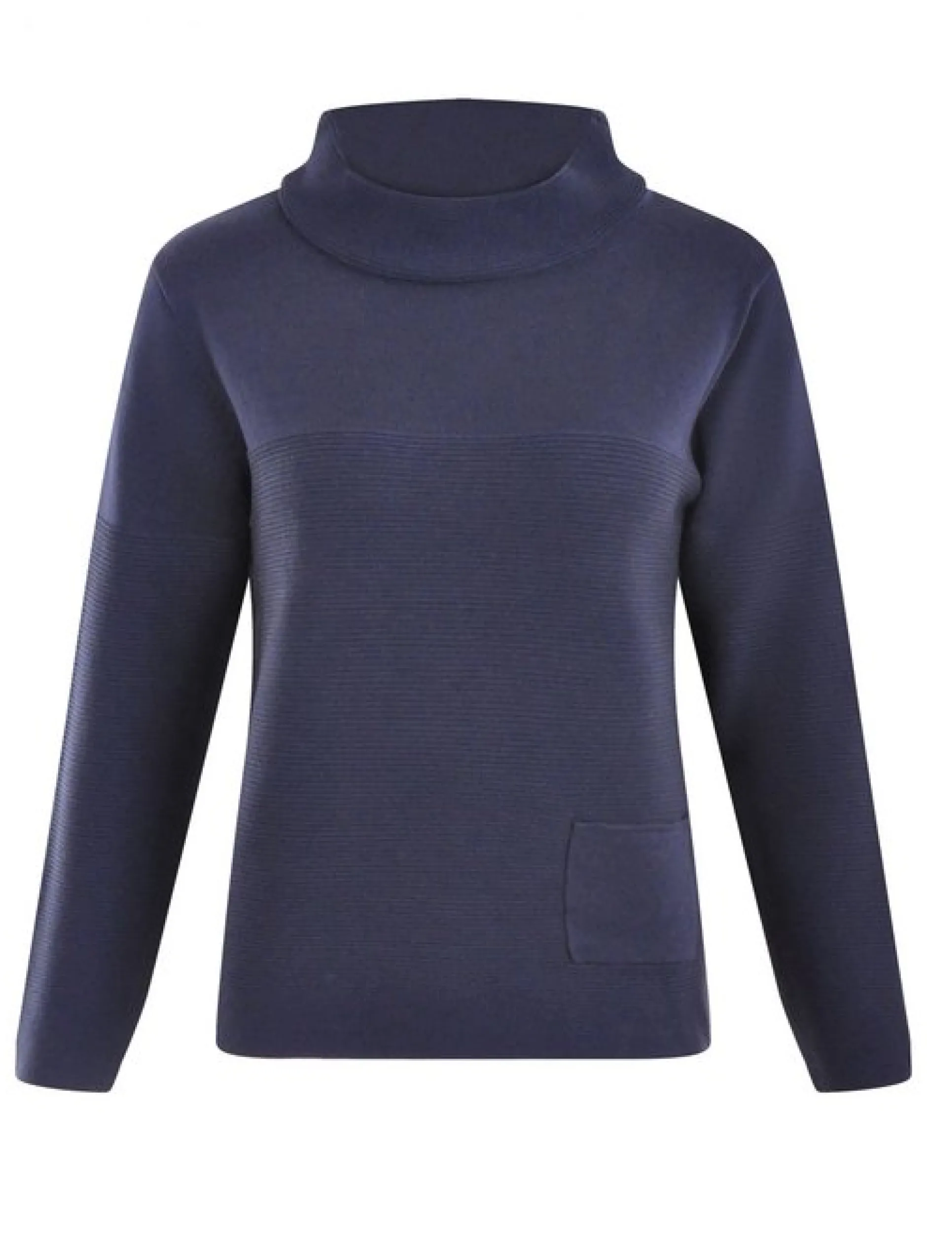 Navigazione Damen Pullover in blau - Ärmel: langarm