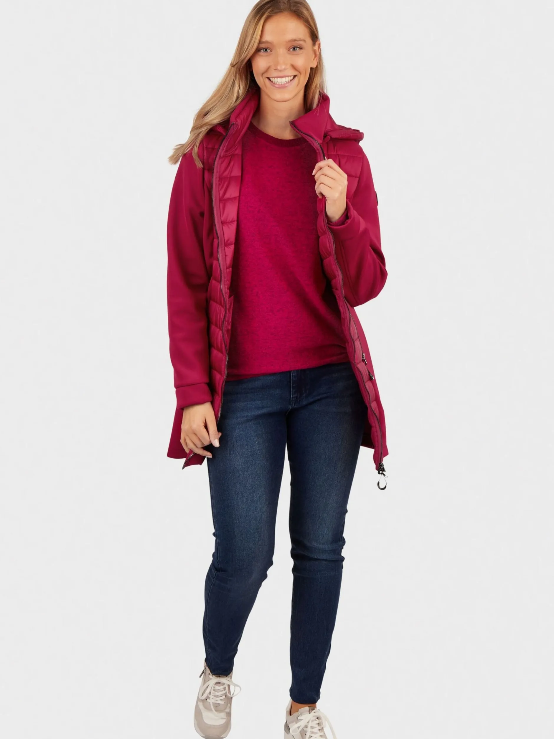 Navigazione Damen Statement-Jacke in pink