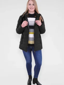 Navigazione Damen Steppjacke in schwarz