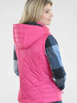 Navigazione Damen Steppweste in rosa