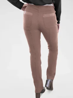Navigazione Damen Stretchhose in braun - Länge: lang