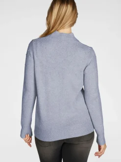 Navigazione Damen Strickpullover in hellblau