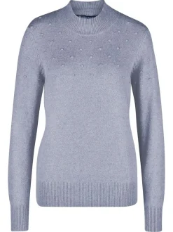 Navigazione Damen Strickpullover in hellblau