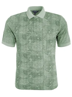 Navigazione Herren Poloshirt in grün - Ärmel: kurzarm