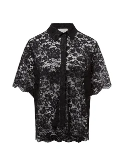 Neo Noir Damen Bluse - Lamari Lace in schwarz