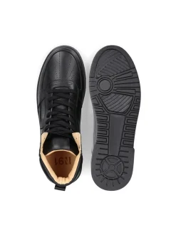 N91 Herren Sneaker – Bball Hi M AB in schwarz