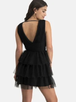 Nicowa Damen Tüllkleid - STELLOWA in schwarz
