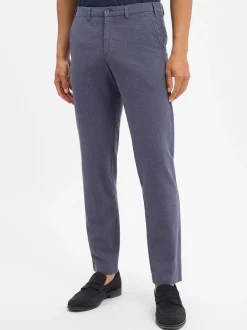 Nils Sundström Herren Baukasten-Hose mit Leinenanteil in indigo