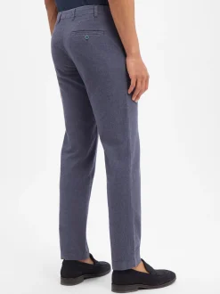 Nils Sundström Herren Baukasten-Hose mit Leinenanteil in indigo