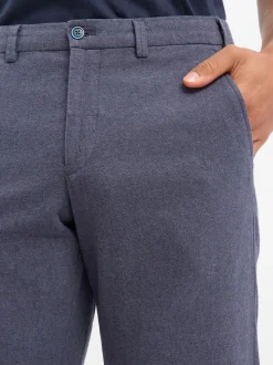 Nils Sundström Herren Baukasten-Hose mit Leinenanteil in indigo