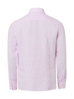 Nils Sundström Herren Leinenhemd in rosa