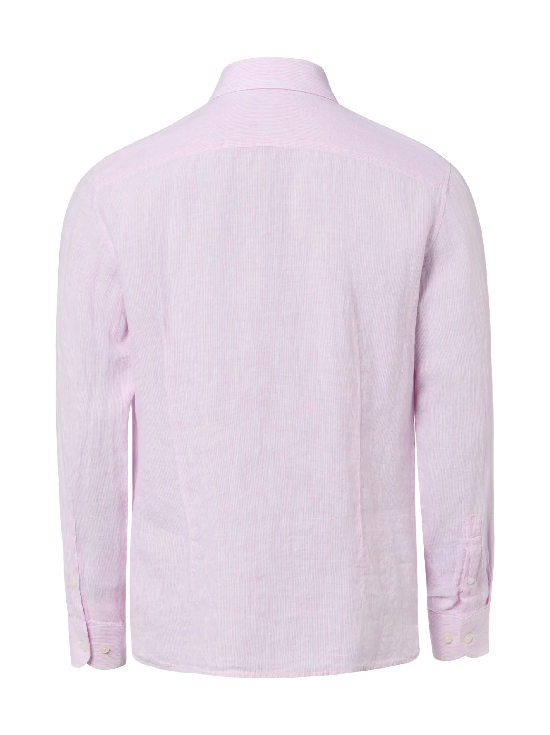 Nils Sundström Herren Leinenhemd in rosa