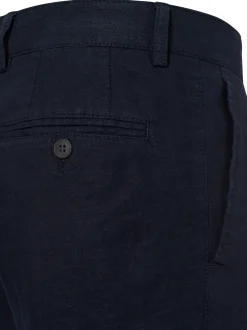 Nils Sundström Herren Leinenhose in marine - Länge: lang