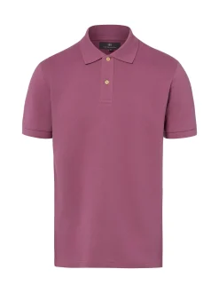 Nils Sundström Herren Poloshirt in lila - Ärmel: kurzarm