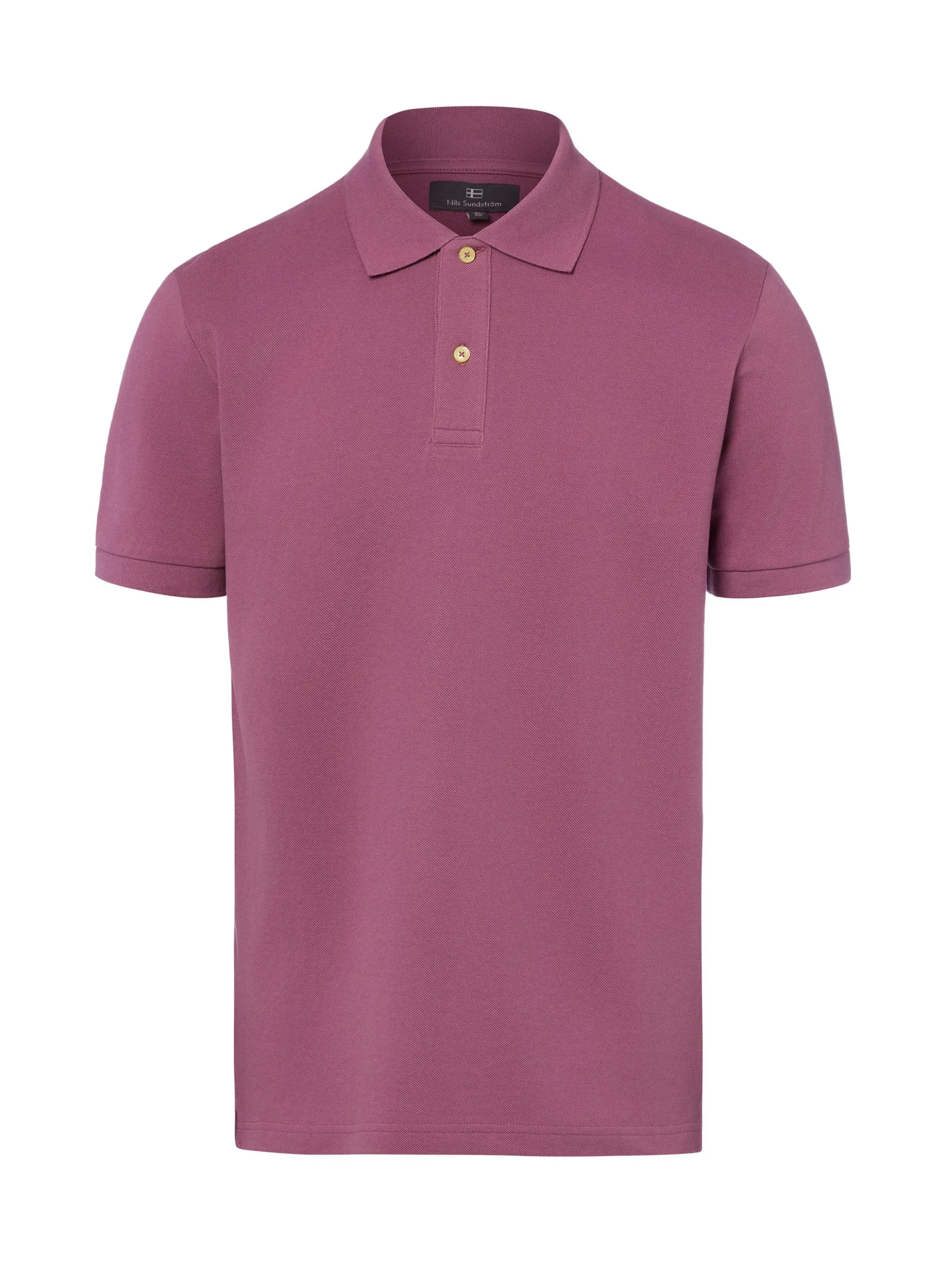 Nils Sundström Herren Poloshirt in lila - Ärmel: kurzarm