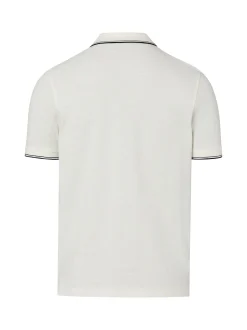 Nils Sundström Herren Poloshirt in weiß - Ärmel: kurzarm