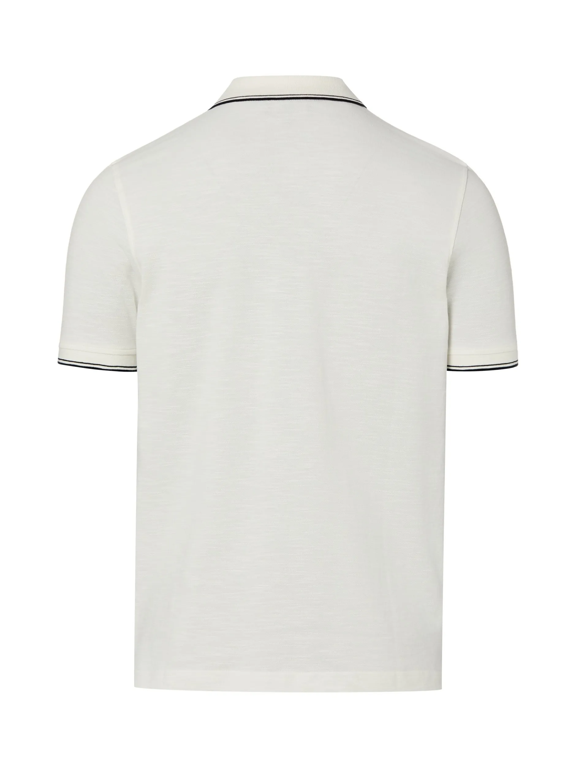 Nils Sundström Herren Poloshirt in weiß - Ärmel: kurzarm