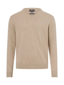 Nils Sundström Herren Pullover in beige - Ärmel: langarm