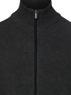 Nils Sundström Herren Strickjacke in schwarz grau