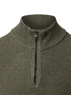 Nils Sundström Herren Strickpullover in oliv