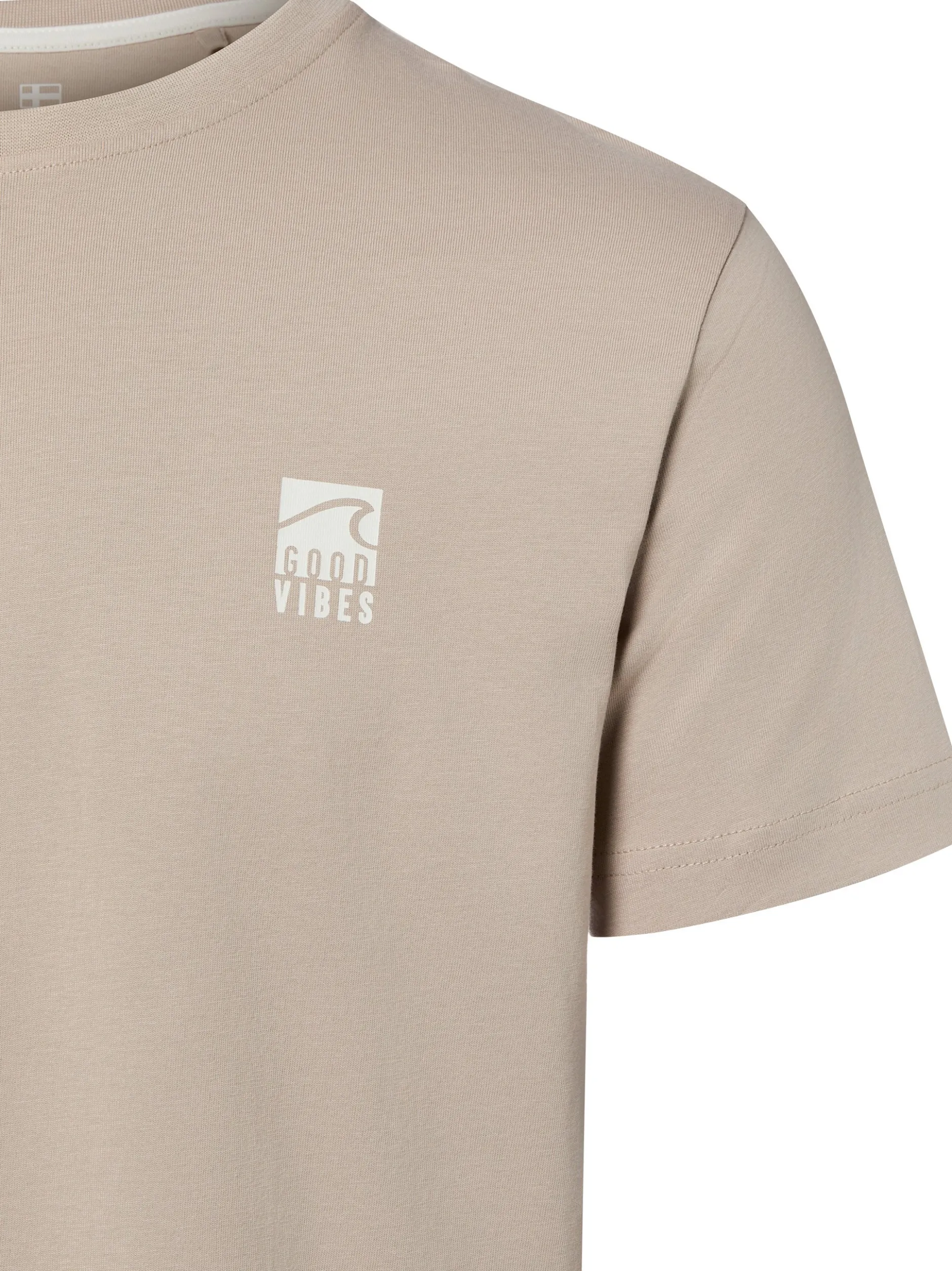 Nils Sundström Herren T-Shirt in kitt - Ärmel: kurzarm