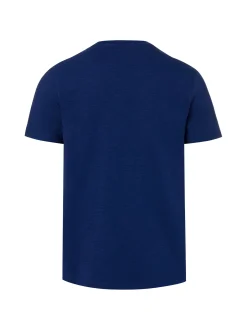 Nils Sundström Herren T-Shirt in indigo weiß