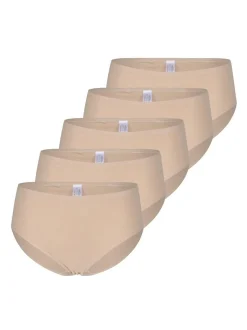 Nina von C. Damen Hüftslip - 5er Pack Daily in beige