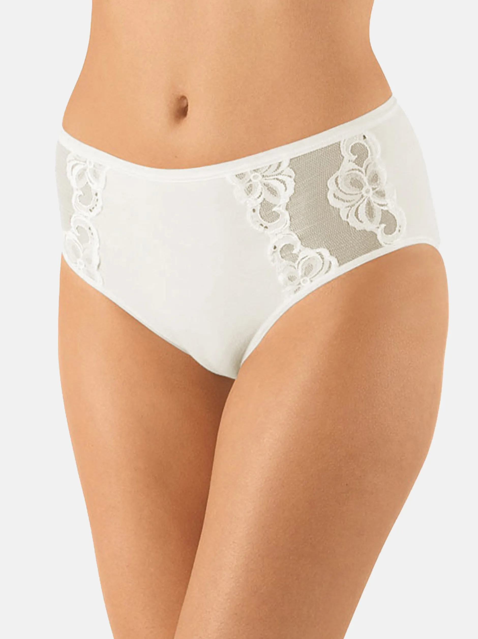 Nina von C. Damen Hüftslip - 5er Pack Basic in beige