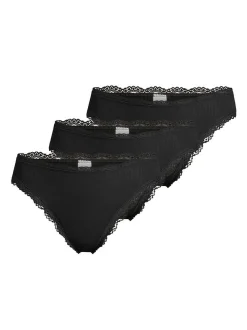 Nina von C. Damen Mini Slip - 3er Pack Body & Soul in schwarz