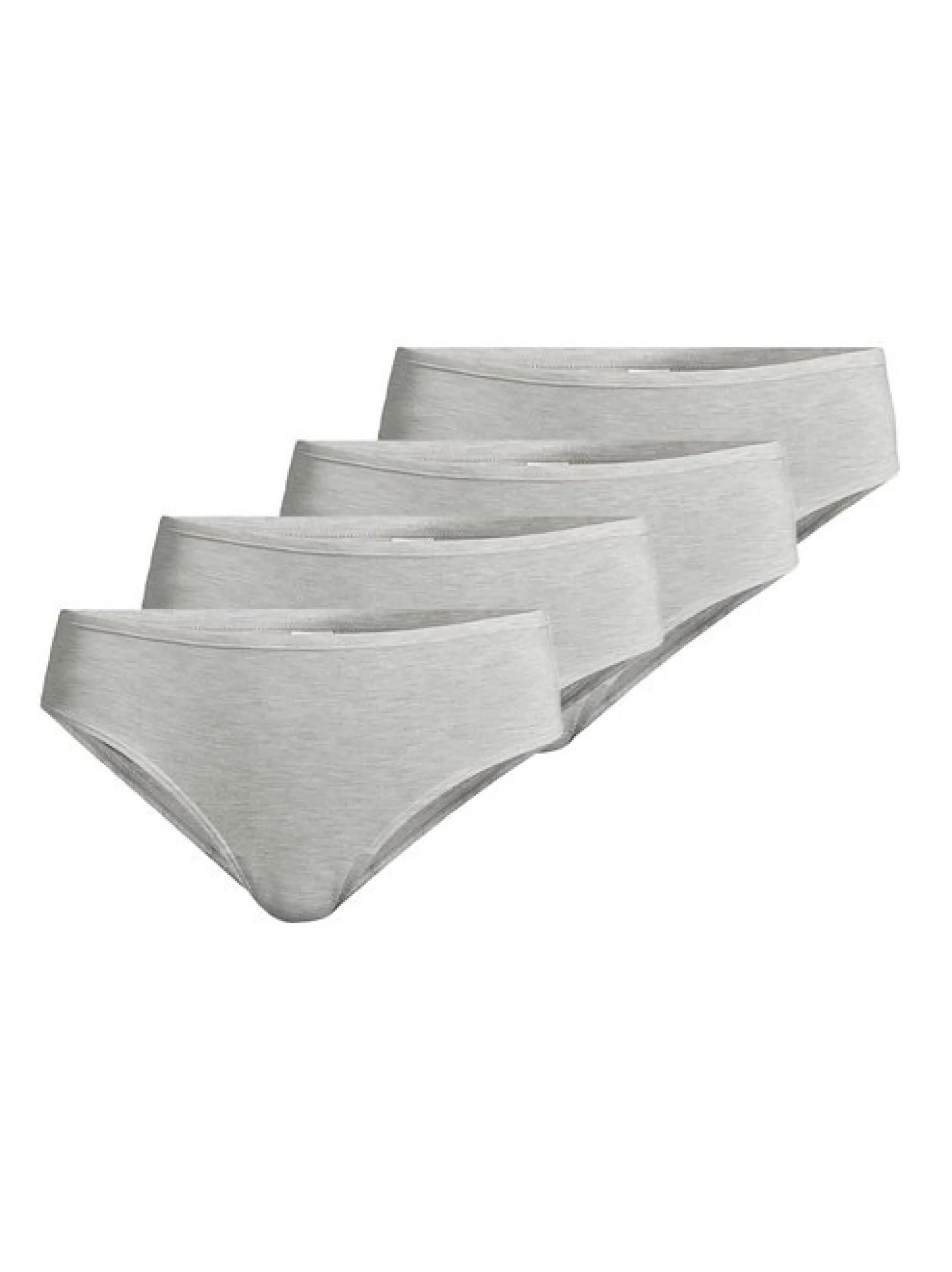 Nina von C. Damen Mini Slip - 4er Pack Light & Easy in grau