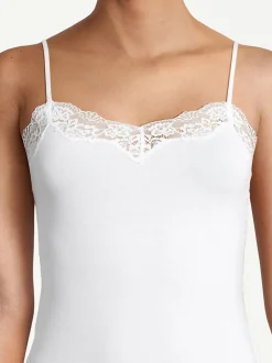 Nina von C. Damen Spaghetti Top - 3er Pack Romance in weiß